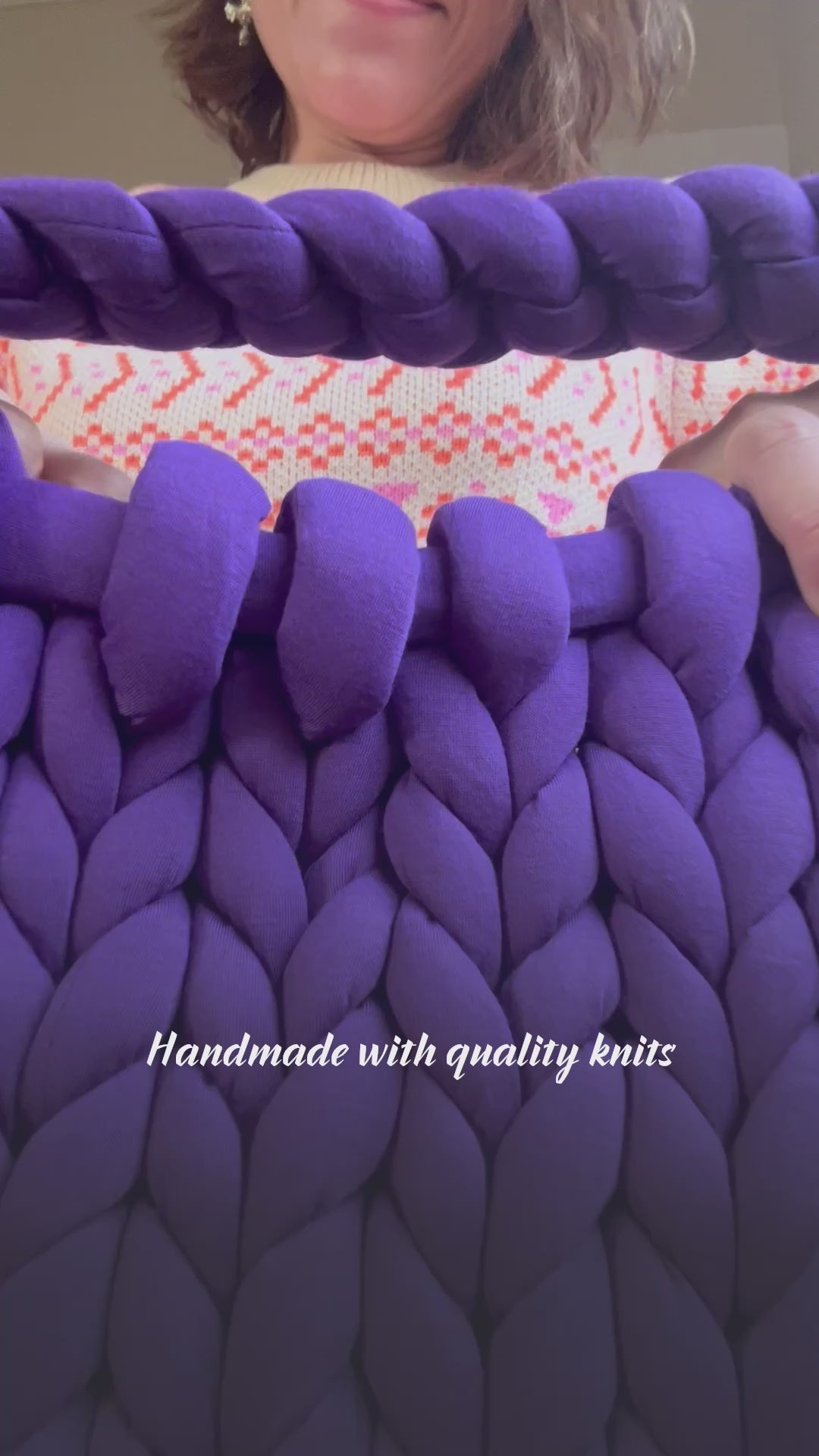 Deep Purple Marshmallow Baggu (Fabric)