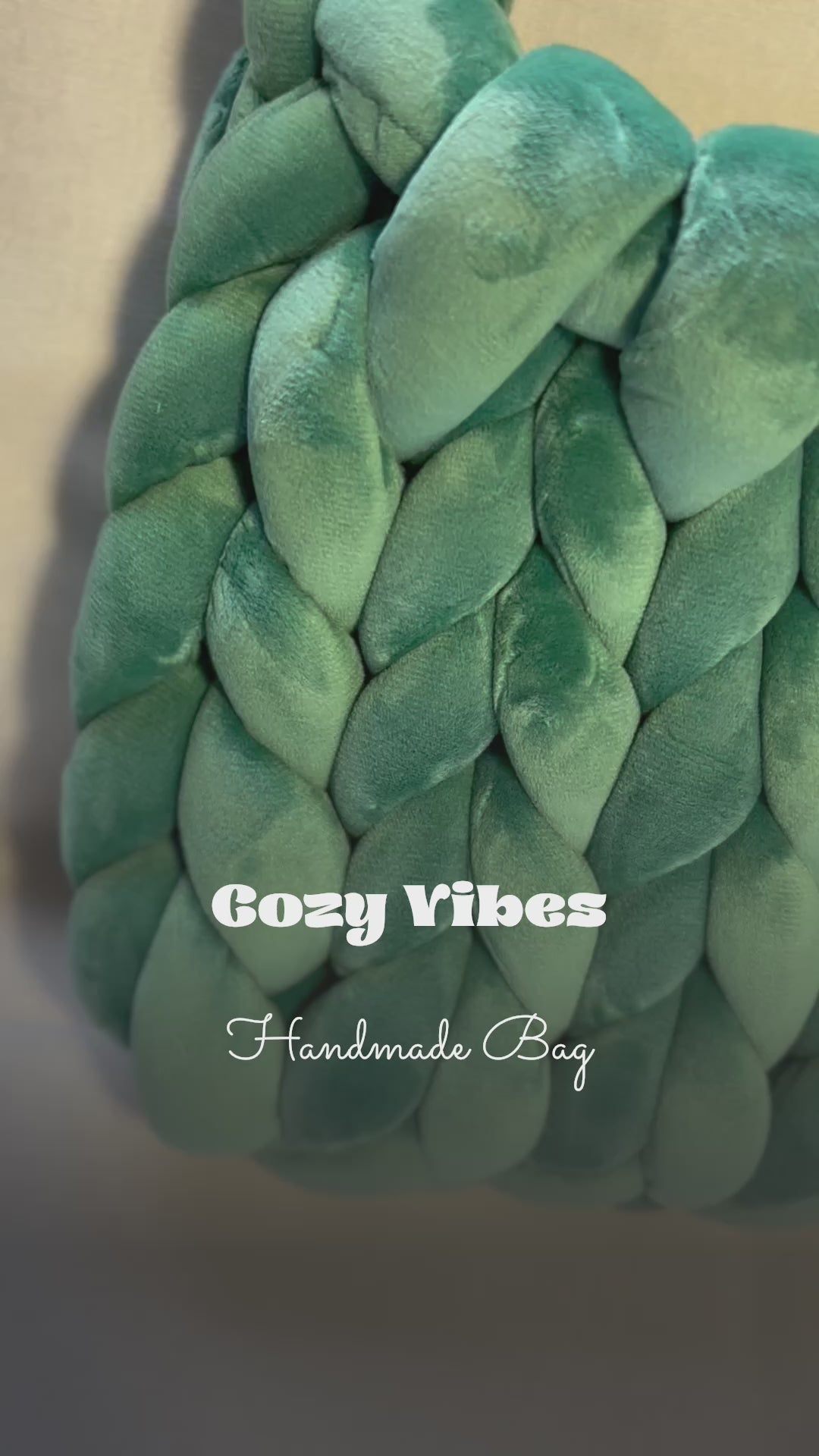 Teal Marshmallow Baggu (Velvet)