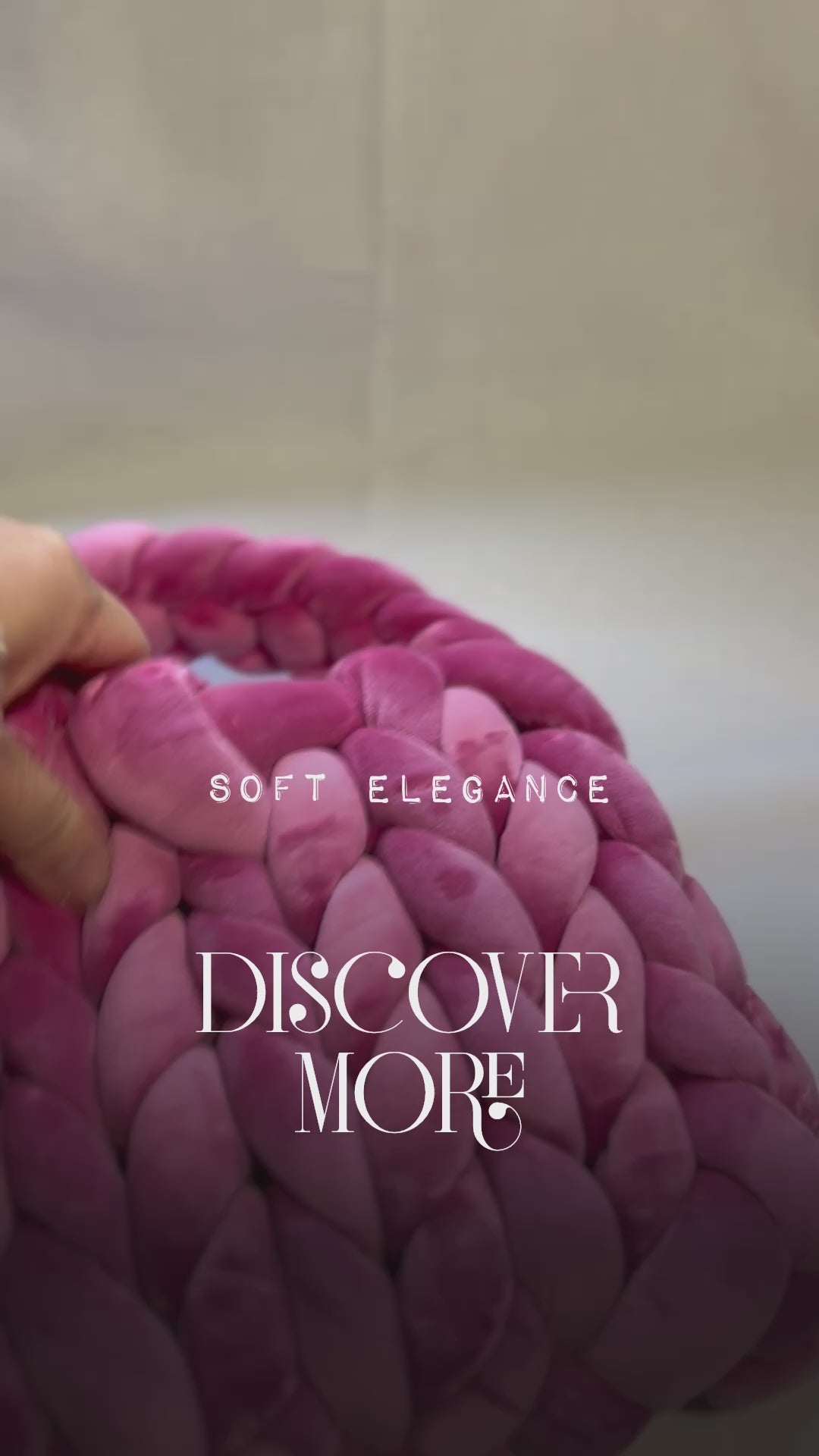 Raspberry Marshmallow Baggu (Velvet)