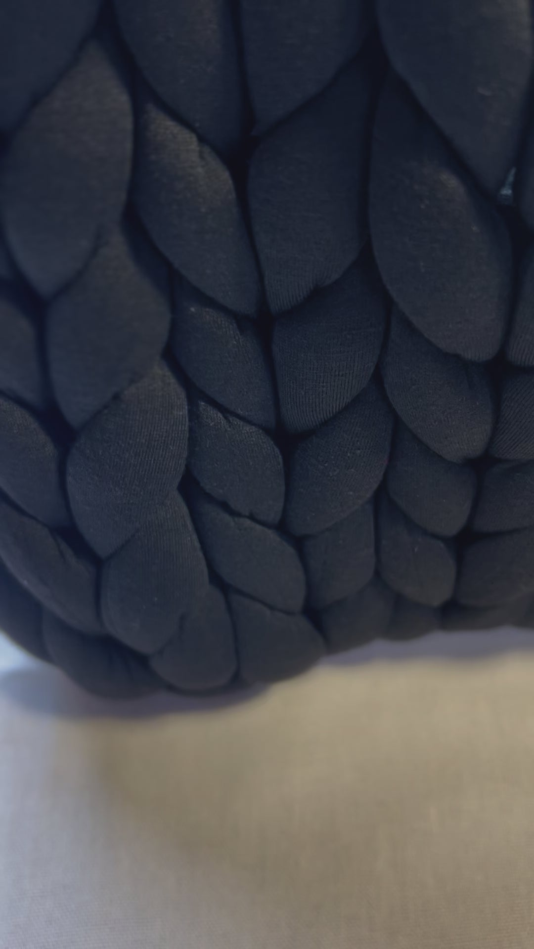 Black Marshmallow Baggu (Fabric)