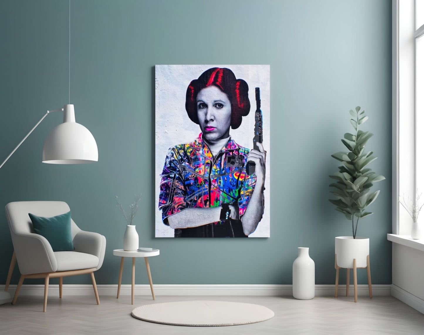 Princess Leia Glass Wall Art Wall Decoration Insigne 