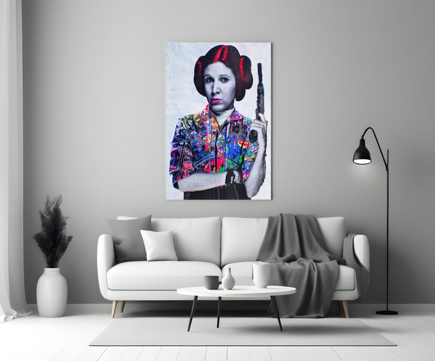 Princess Leia Glass Wall Art Wall Decoration Insigne 