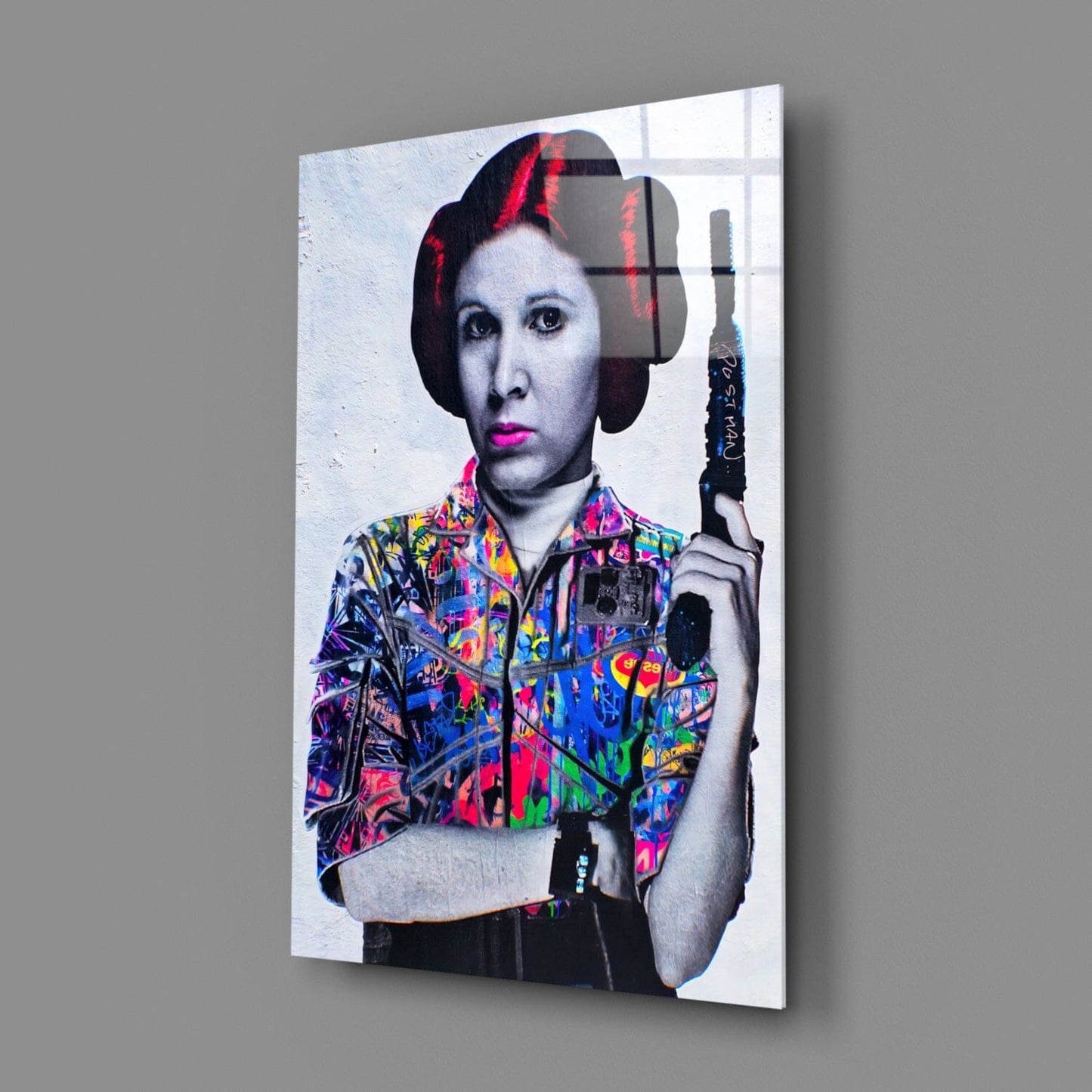 Princess Leia Glass Wall Art Wall Decoration Insigne 