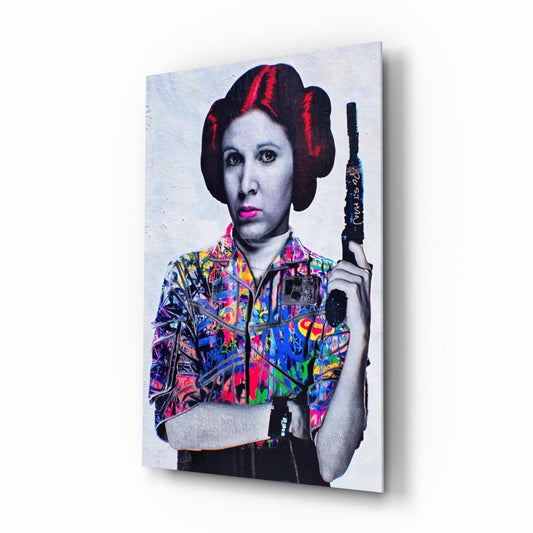 Princess Leia Glass Wall Art Wall Decoration Insigne 