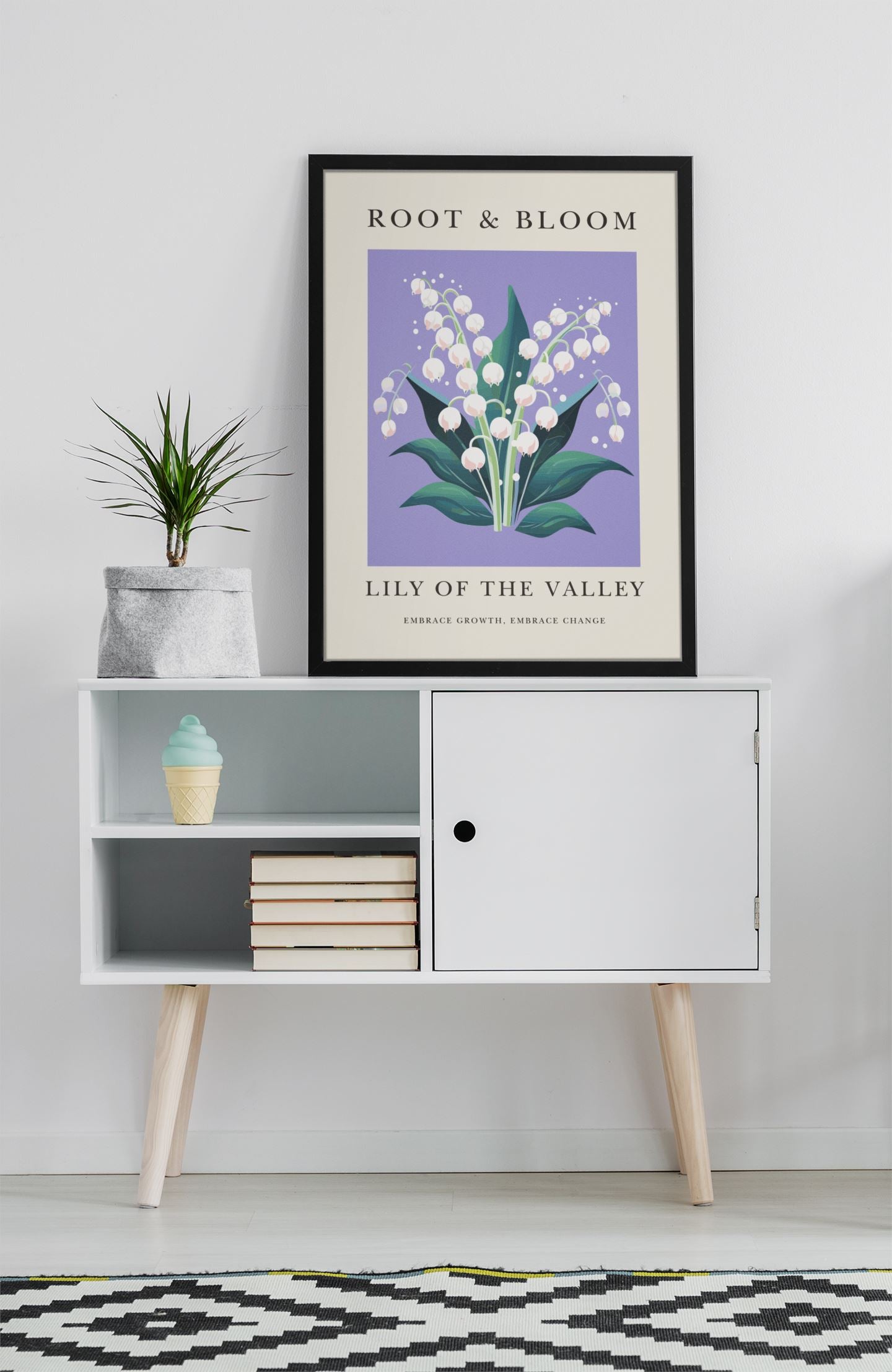 Root & Bloom - Lily of the Valley Art Print Wall Art Print Great Functional Goods Digital Download A3 Size 