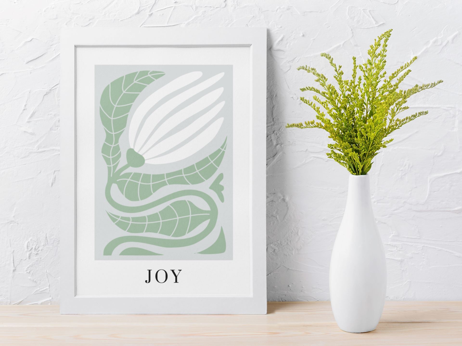 Serenity Leaves Joy Art Print Wall Art Print Great Functional Goods 