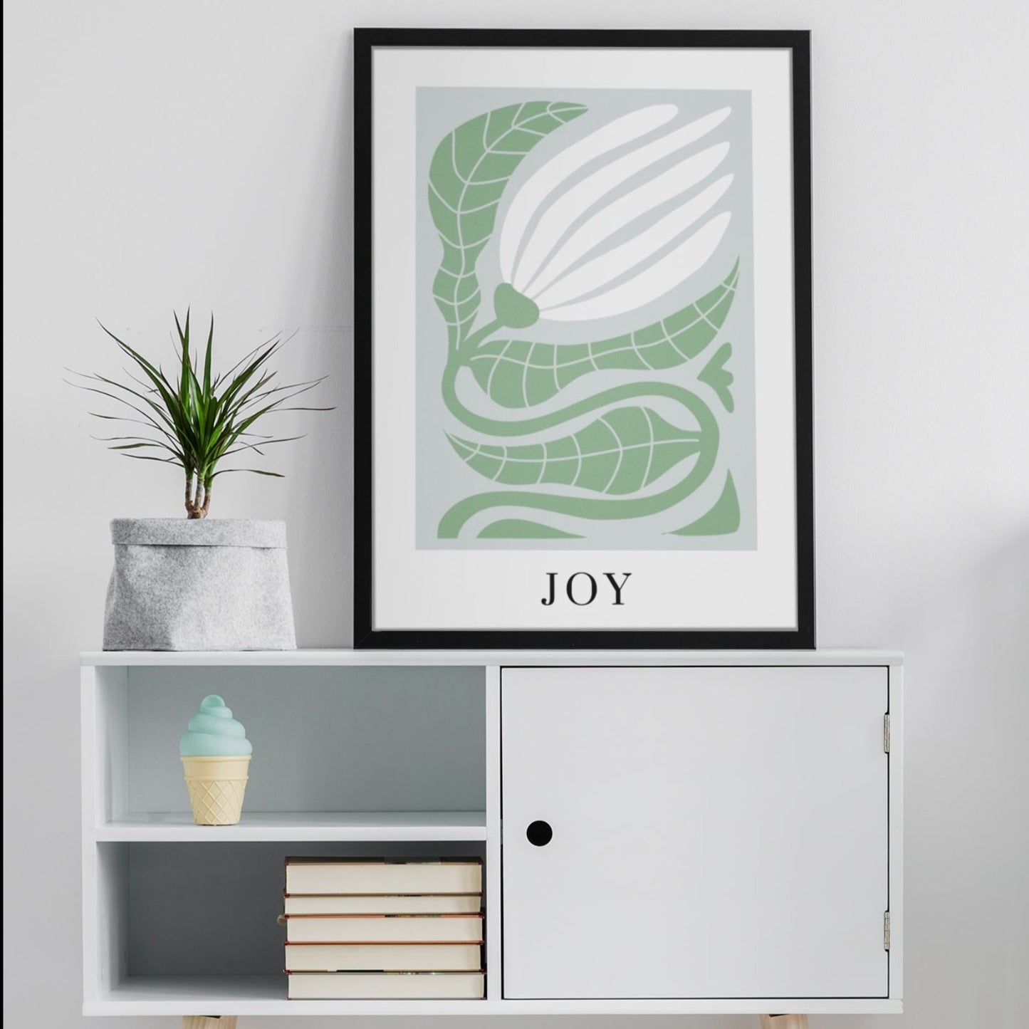 Serenity Leaves Joy Art Print Wall Art Print Great Functional Goods 