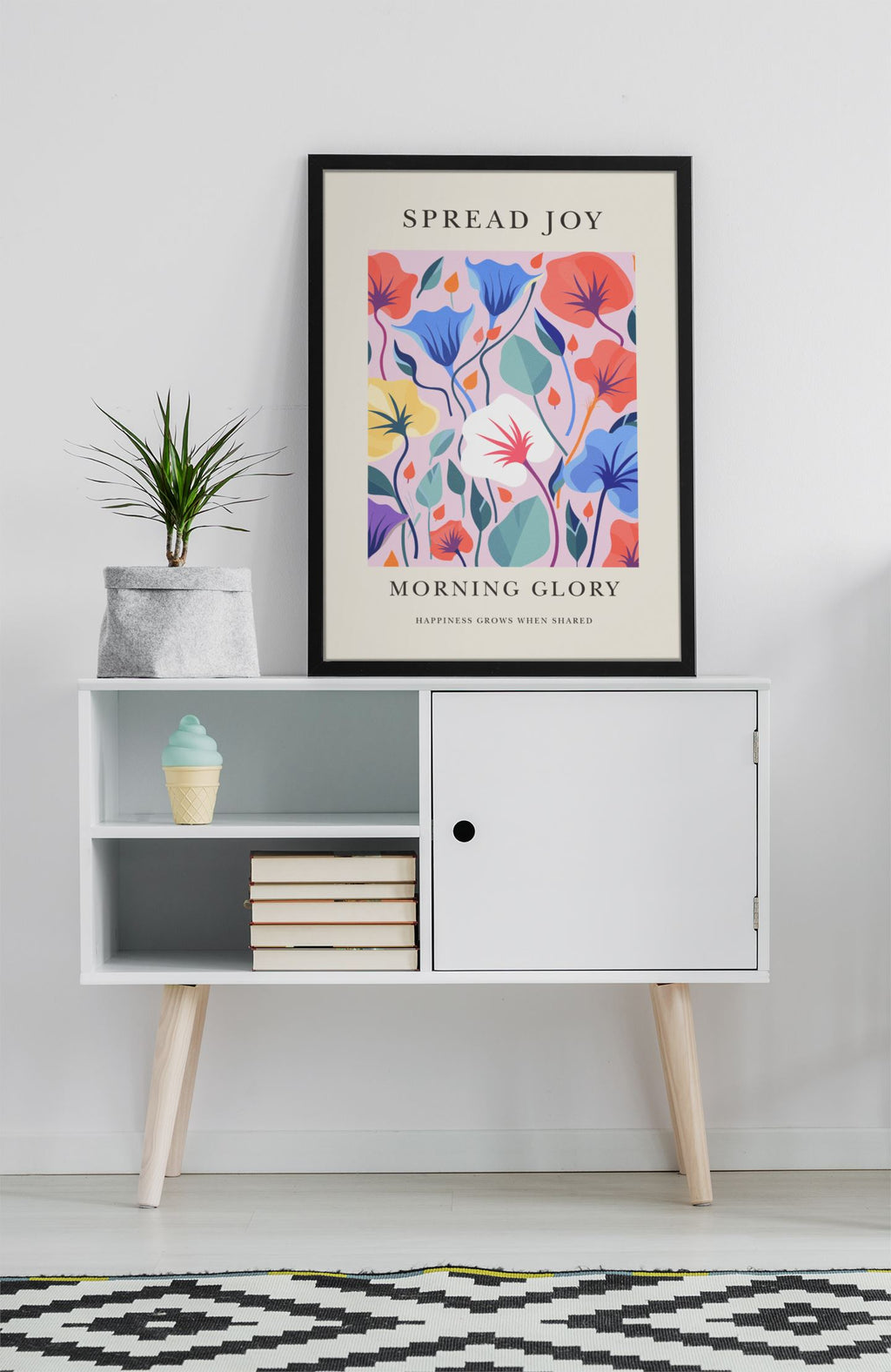 Spread Joy Morning Glory Art Print Wall Art Print Great Functional Goods 