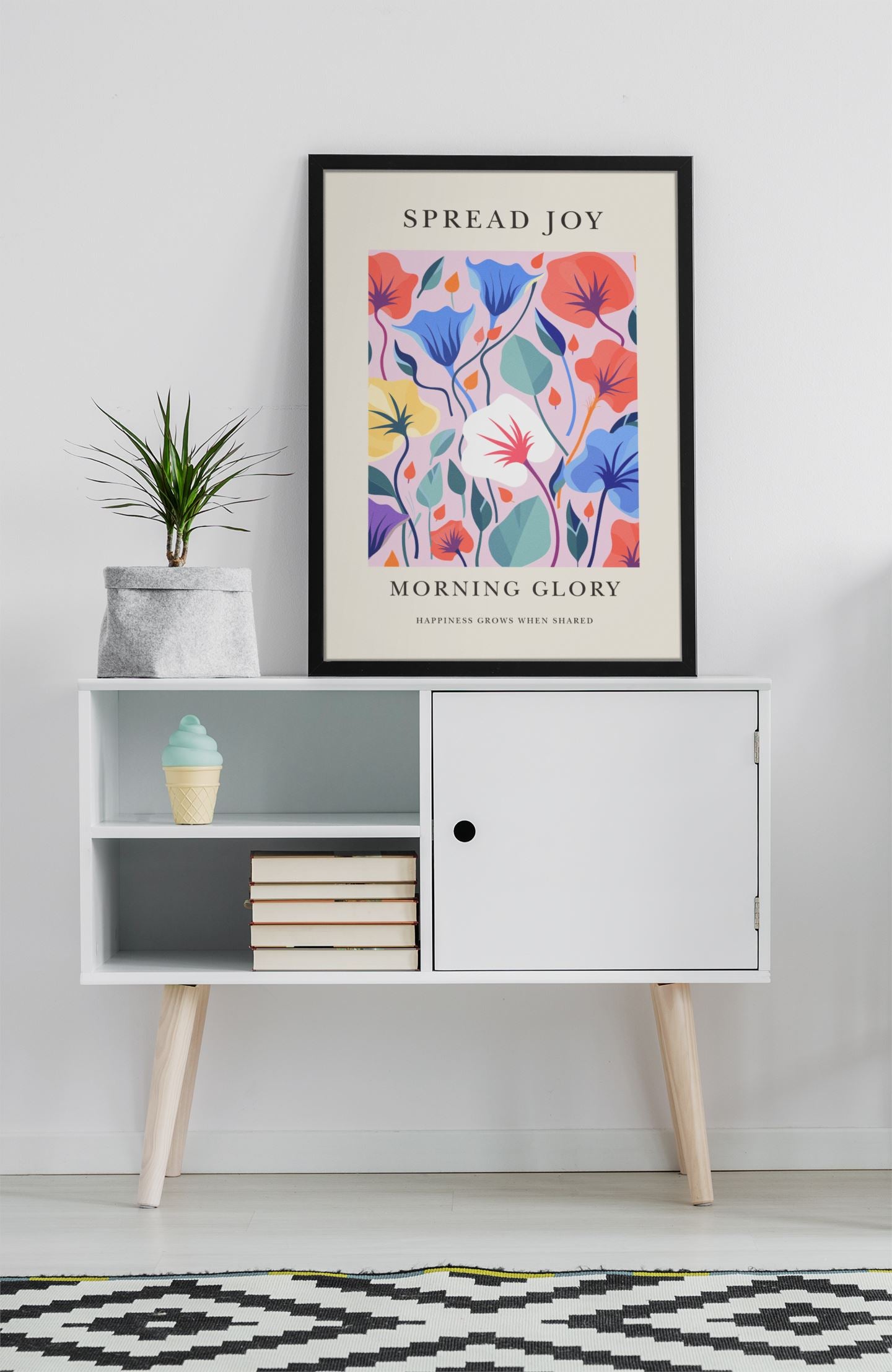 Spread Joy Morning Glory Art Print Wall Art Print Great Functional Goods 