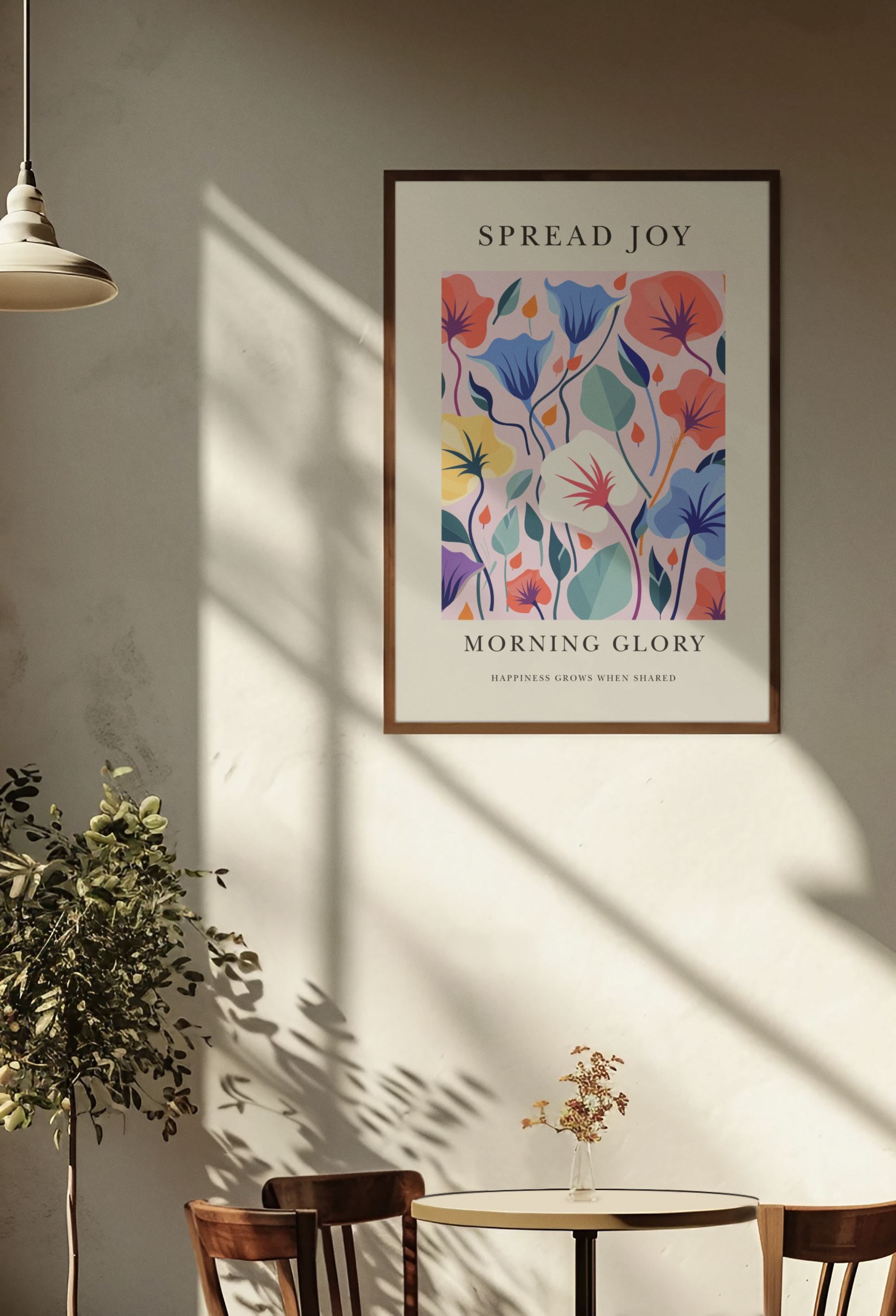 Spread Joy Morning Glory Art Print Wall Art Print Great Functional Goods 