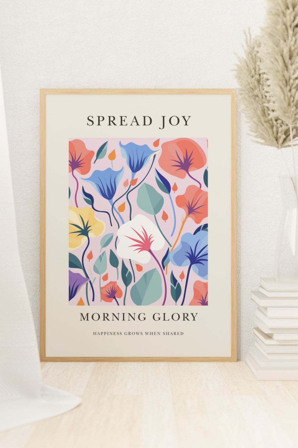 Spread Joy Morning Glory Art Print Wall Art Print Great Functional Goods 