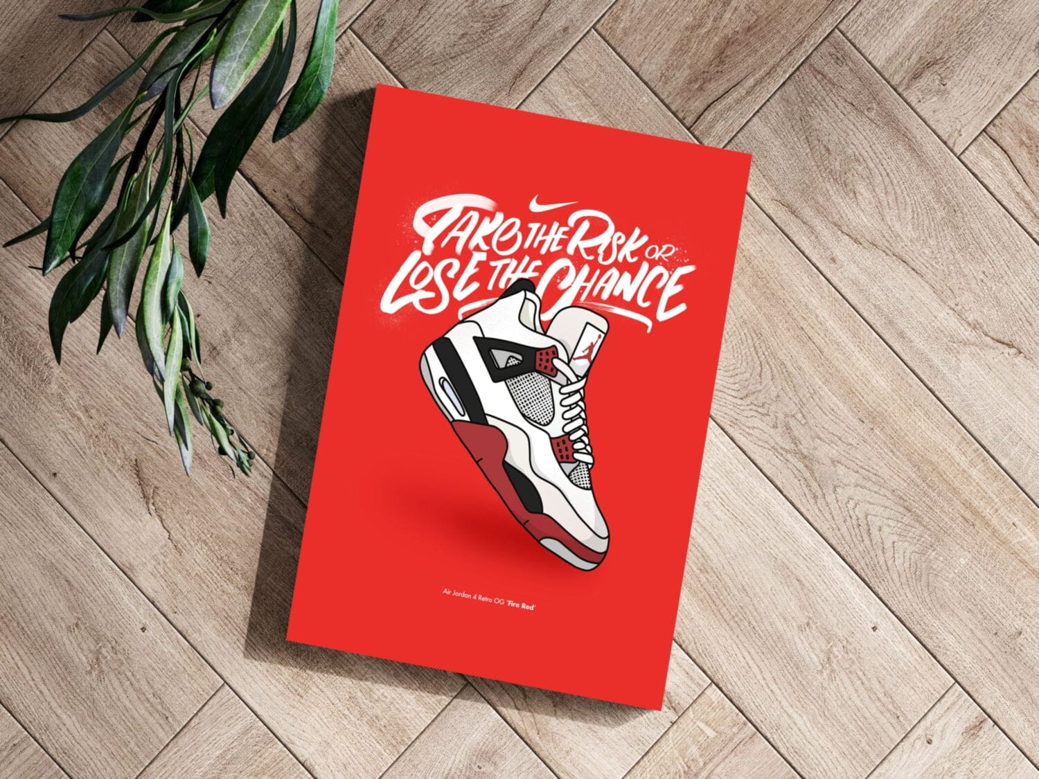 Take The Risk Aluminum Print Wall Decoration Insigne 