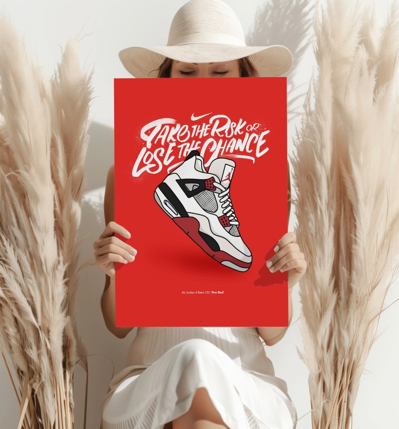 Take The Risk Aluminum Print Wall Decoration Insigne 