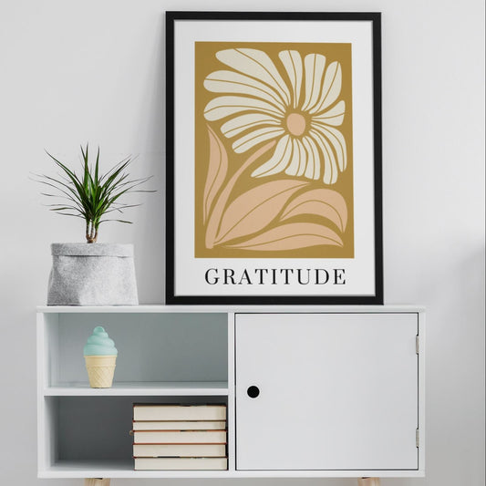 Thankful Flora Elegance Art Print Wall Art Print Great Functional Goods 