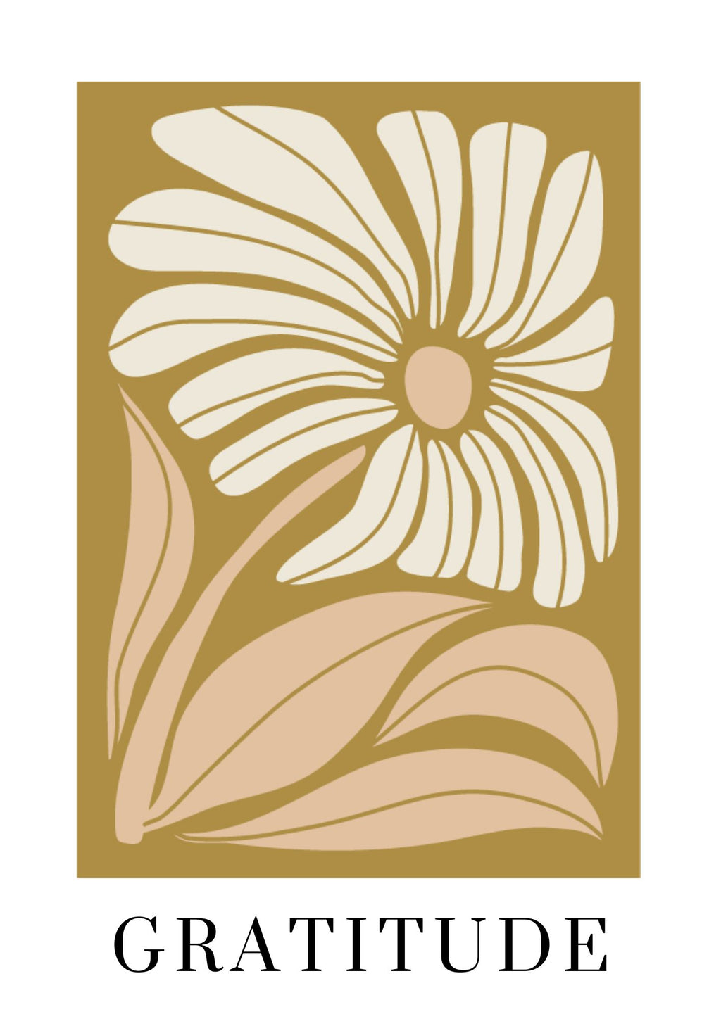 Thankful Flora Elegance Art Print Wall Art Print Great Functional Goods 