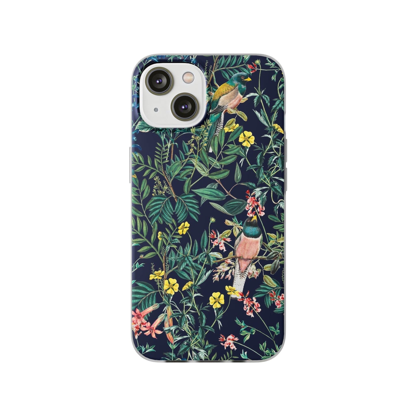 Flexi Cases Pink Bird In The Garden Phone Case Printify iPhone 14 
