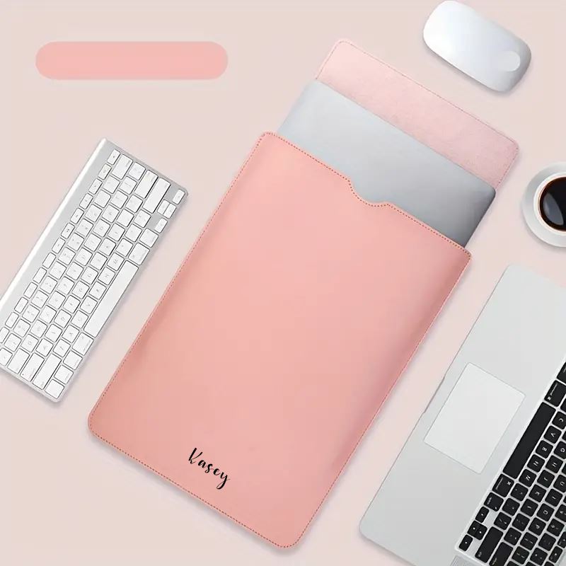 LAPTOP SLEEVES - PERSONALISED NAME INITIALS LAPTOP SLEEVES - PERSONALISED NAME INITIALS Great Functional Goods Baby Pink 13-Inch 