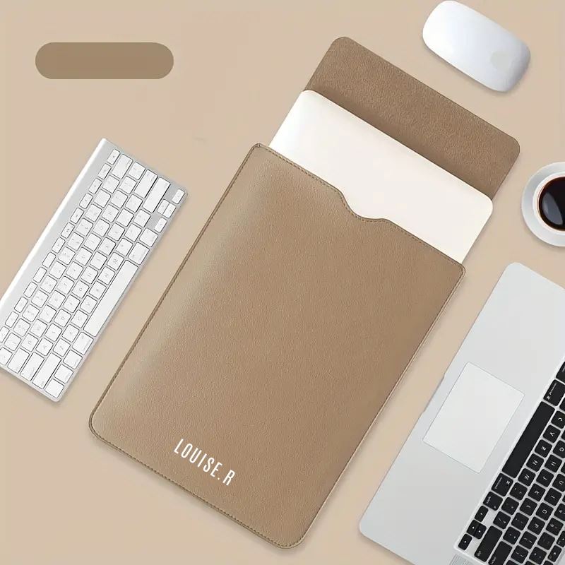 LAPTOP SLEEVES - PERSONALISED NAME INITIALS LAPTOP SLEEVES - PERSONALISED NAME INITIALS Great Functional Goods Camel 13-Inch 