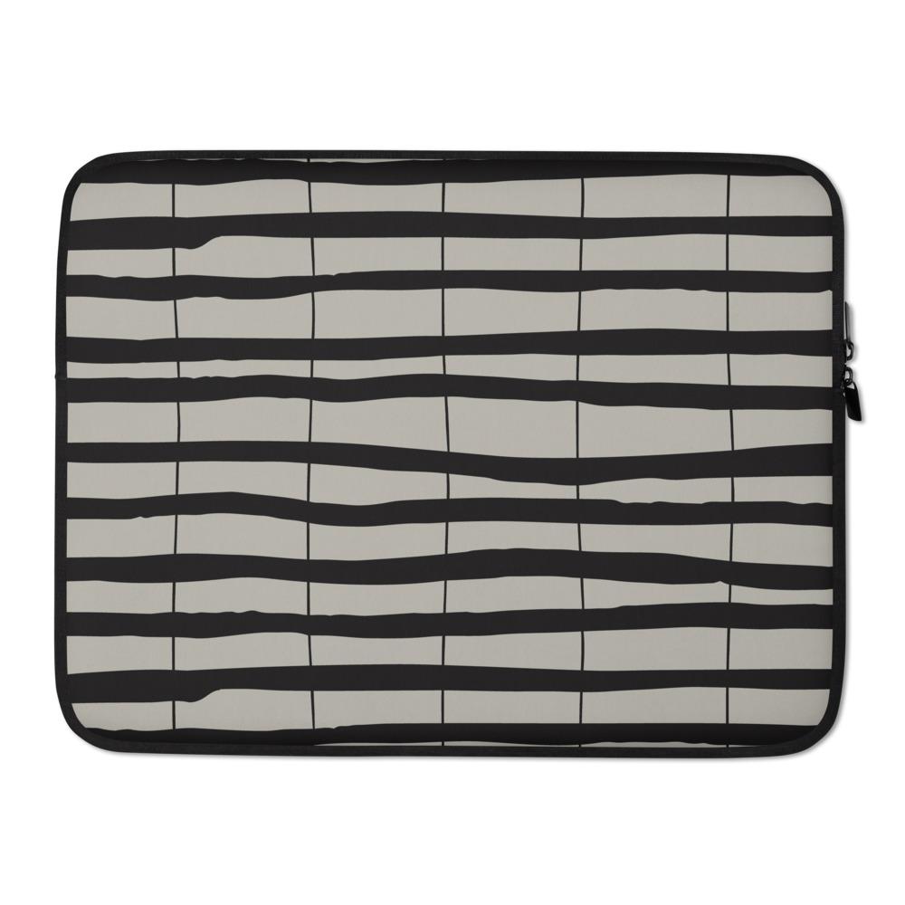 Linear Lines Laptop Sleeve laptop sleeve Great Functional Goods 15 in 