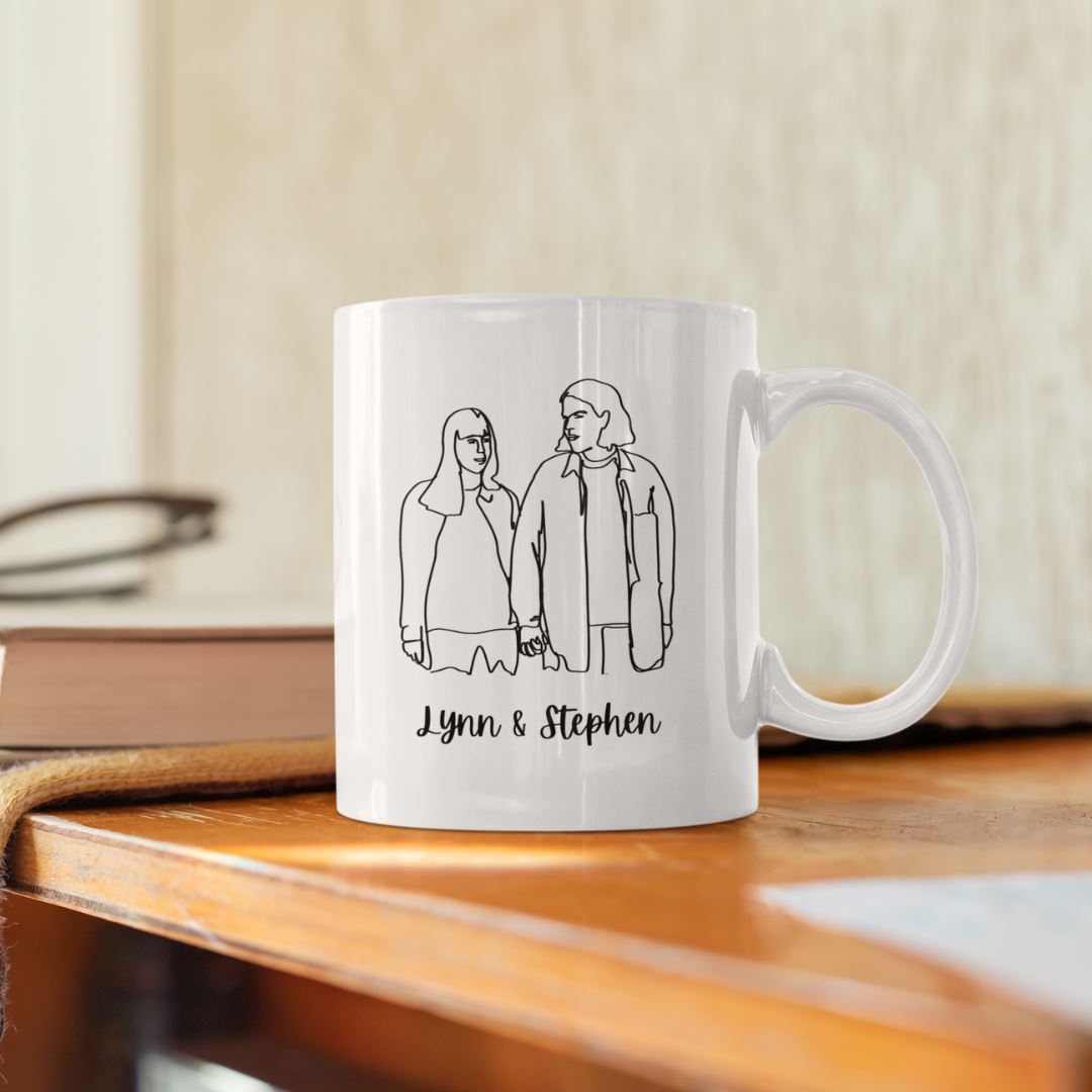Personalised Portrait Line Art Mug Personalised Portrait Line Art Mug Great Functional Goods 