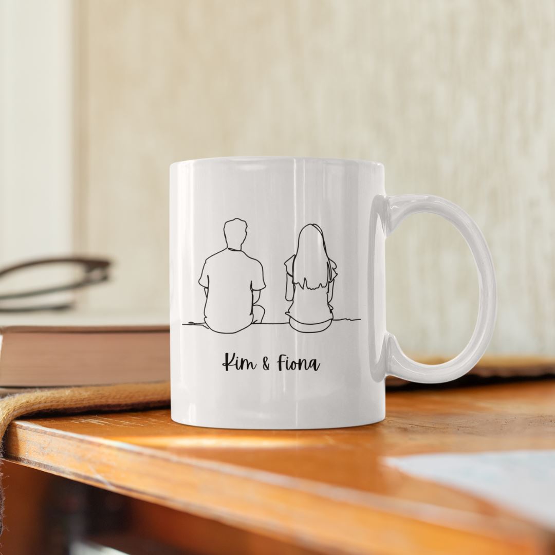 Personalised Portrait Line Art Mug Personalised Portrait Line Art Mug Great Functional Goods 