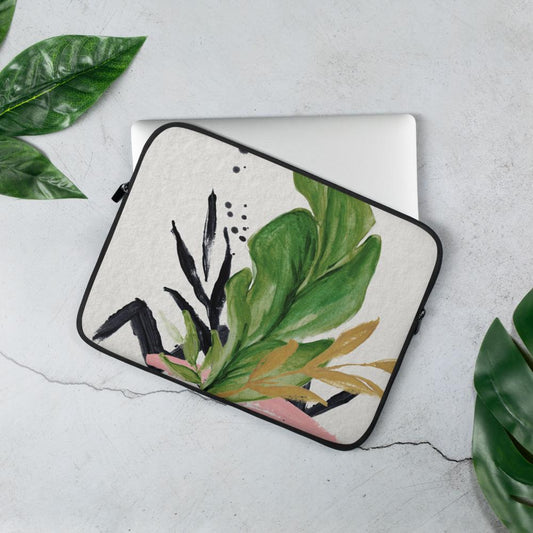 Watercolour Plant Amelia Laptop Sleeve laptop sleeve Great Functional Goods 13 in 