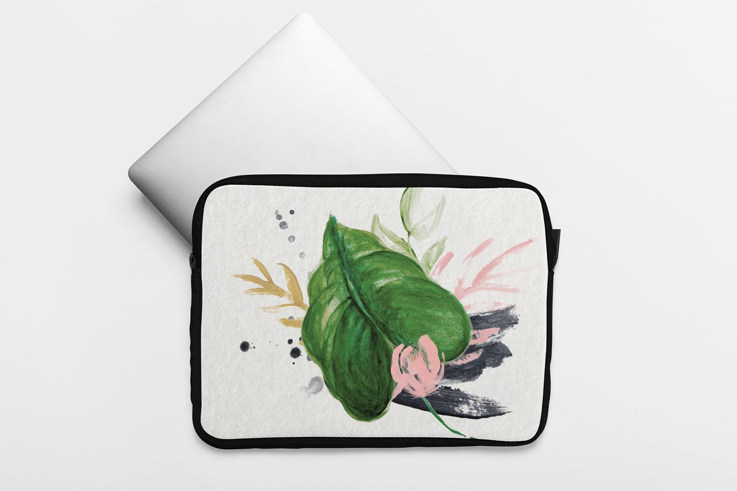 Watercolour Plant Beatrice Laptop Sleeve laptop sleeve Great Functional Goods 15 in 