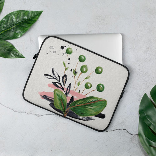 Watercolour Plant Cathy Laptop Sleeve laptop sleeve Great Functional Goods 13 in 
