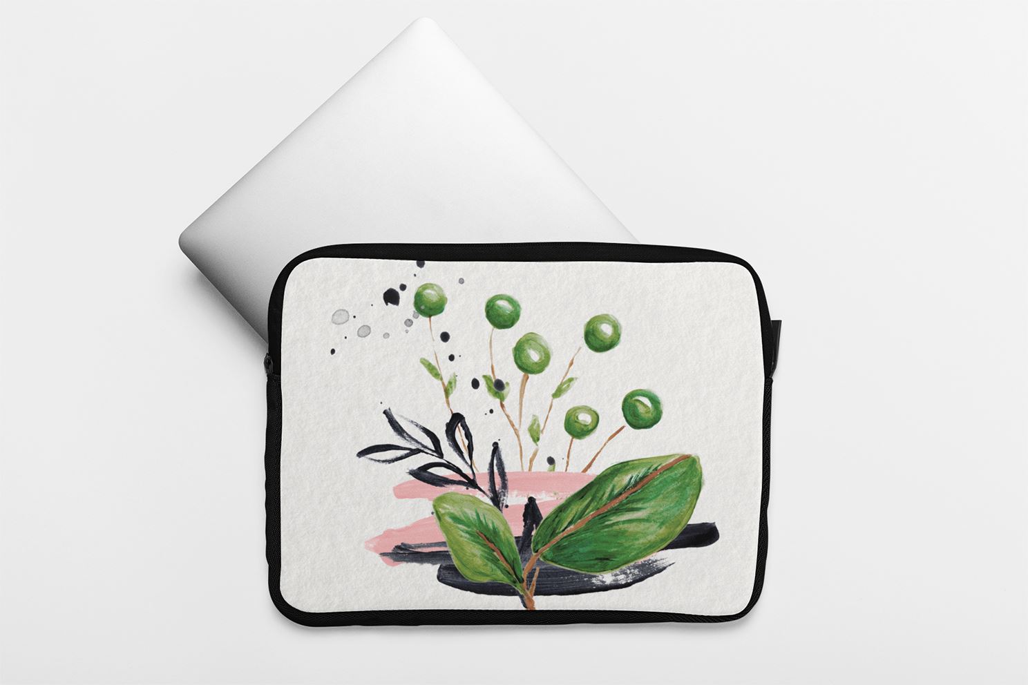 Watercolour Plant Cathy Laptop Sleeve laptop sleeve Great Functional Goods 15 in 